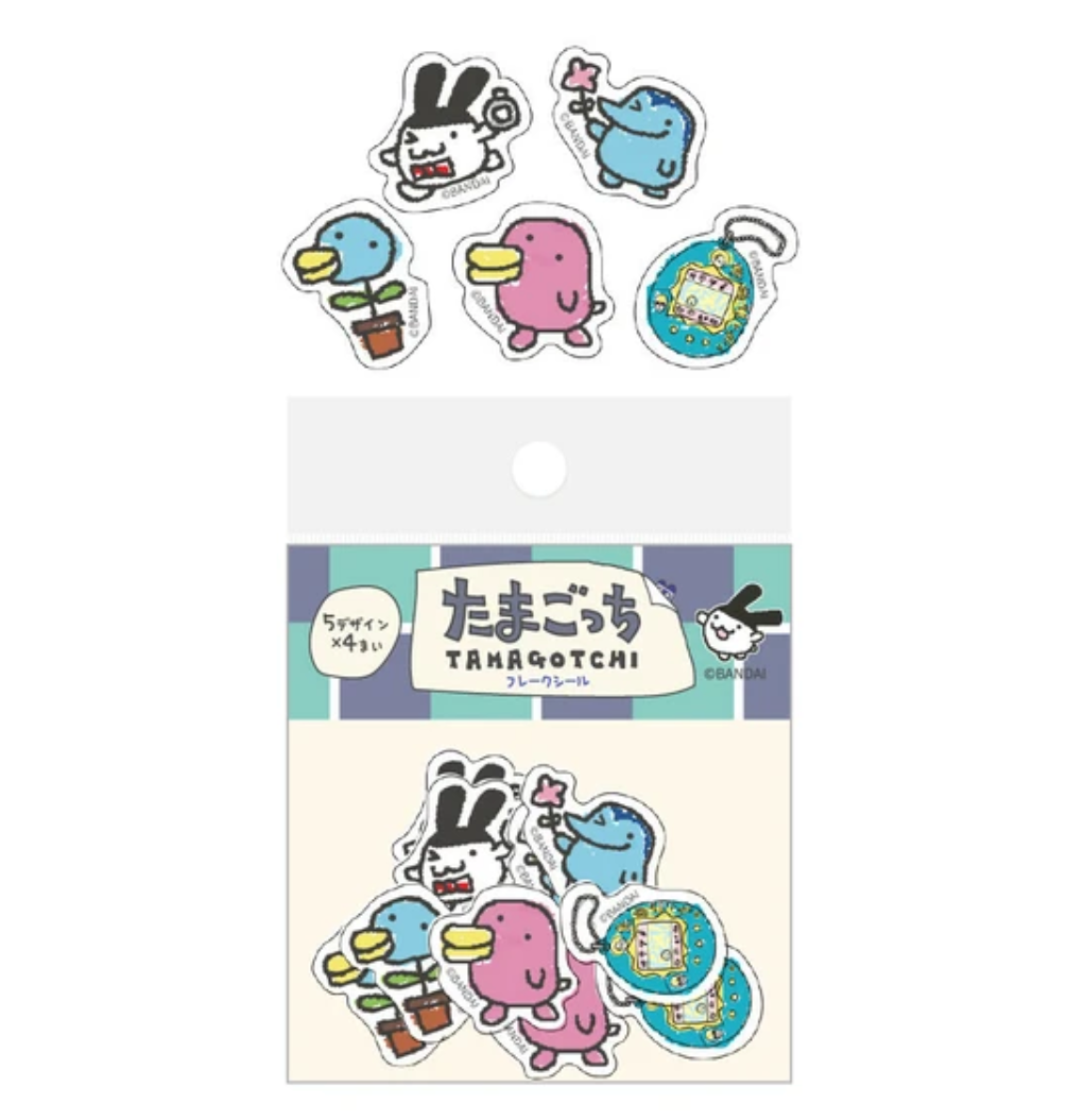 Tamagotchi Washi Tape Flake Stickers