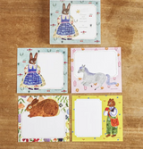 Flower and Animals Block Memo Pad