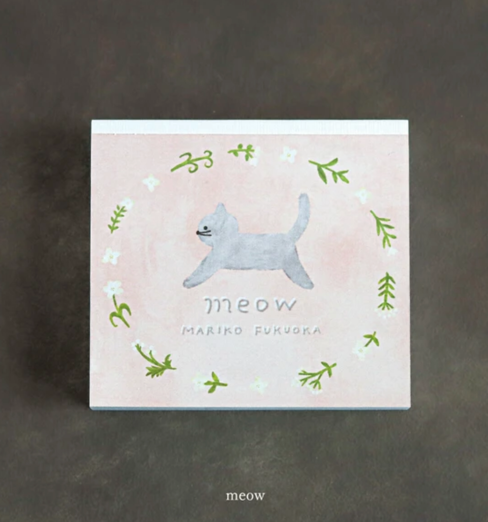 Meow Memo Pads by Mariko Fukuoka
