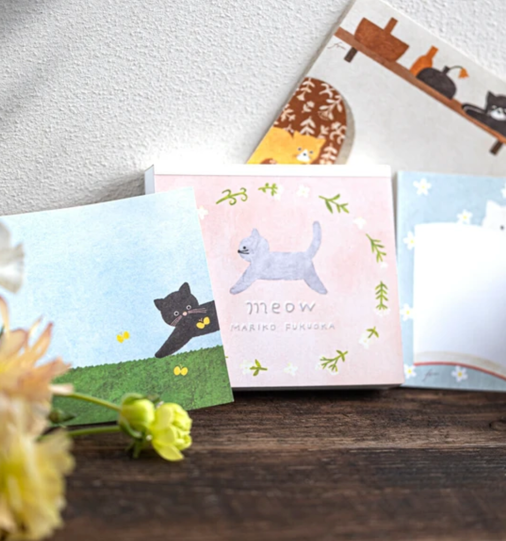 Meow Memo Pads by Mariko Fukuoka