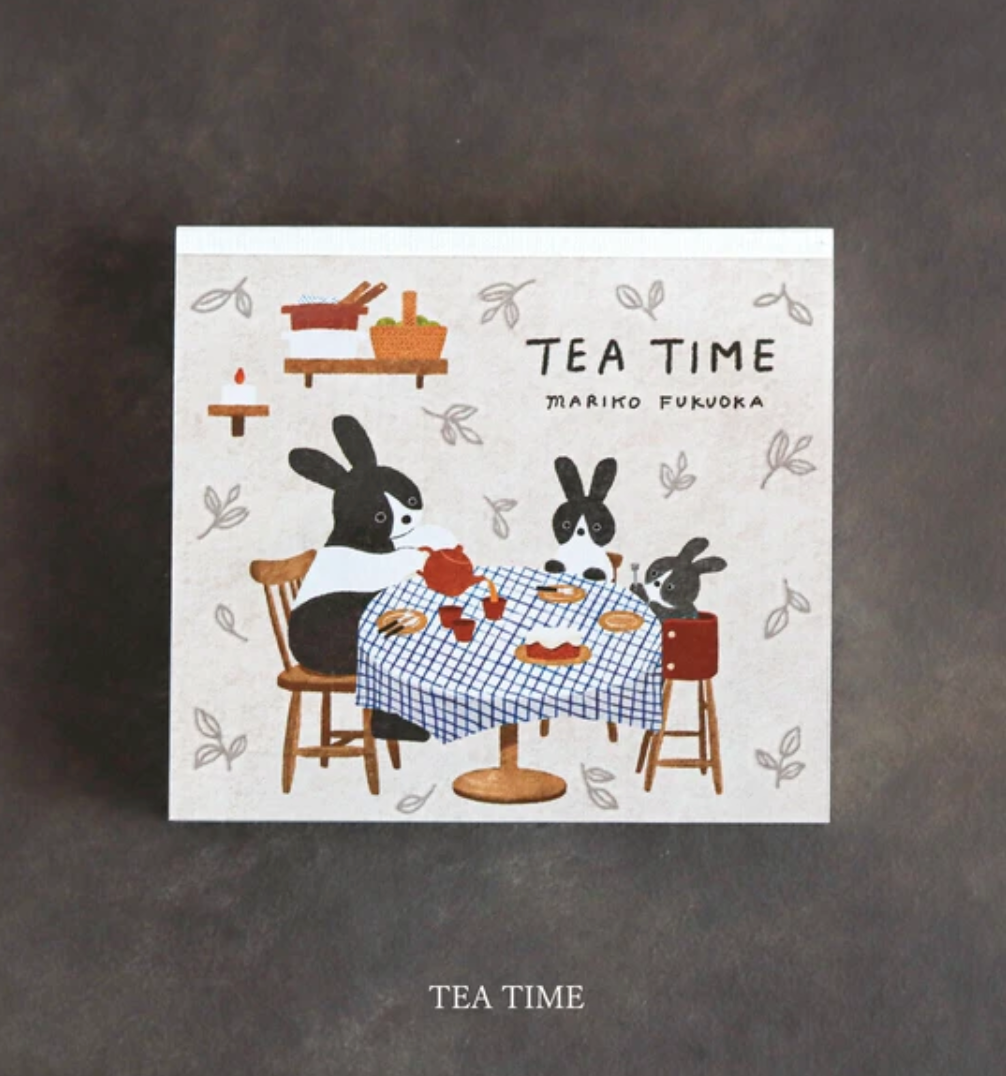 Tea Time Memo Pads by Mariko Fukuoka