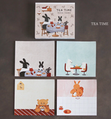 Tea Time Memo Pads by Mariko Fukuoka