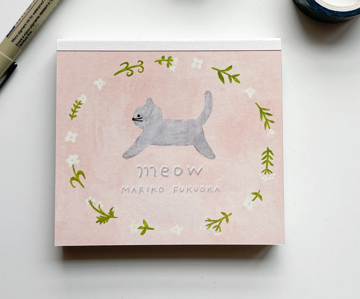 Meow Block Memo Illustrated by Mariko Fukuda