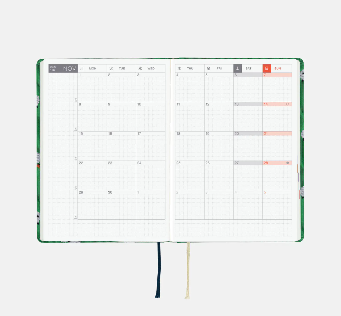 PREORDER: Hobonichi Techo 2027 HON Bow & Tie: Sheep Sheep Sheep