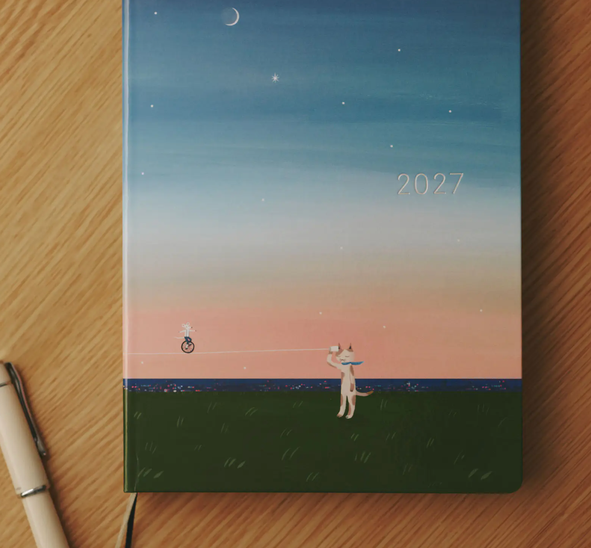 PREORDER: Hobonichi Techo 2027 HON Hiroko Kubota: String Telephone Until the Moon is Full