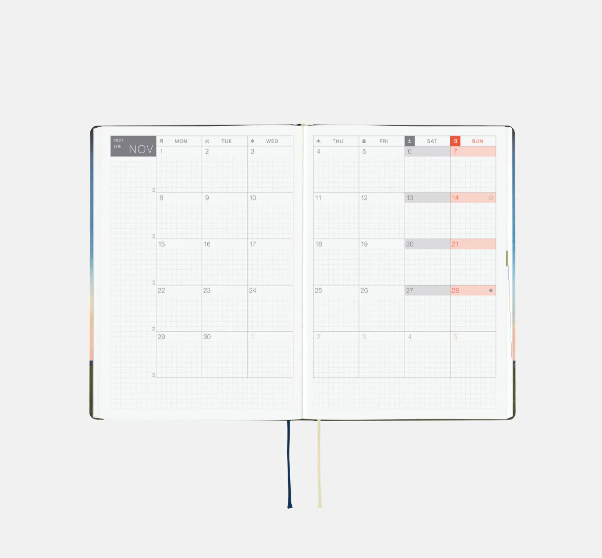 PREORDER: Hobonichi Techo 2027 HON Hiroko Kubota: String Telephone Until the Moon is Full