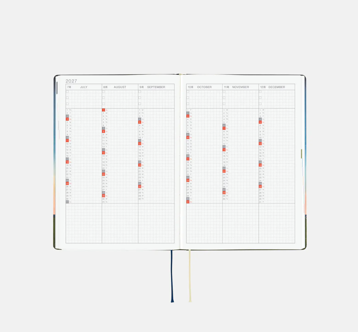 PREORDER: Hobonichi Techo 2027 HON Hiroko Kubota: String Telephone Until the Moon is Full