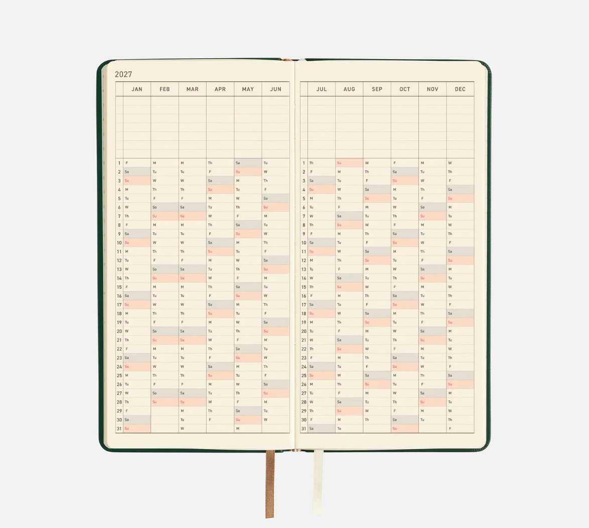 PREORDER: Hobonichi Techo 2027 Weeks Leather
