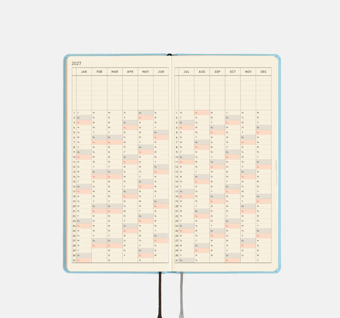 PREORDER: Hobonichi Techo 2027 Weeks Colors