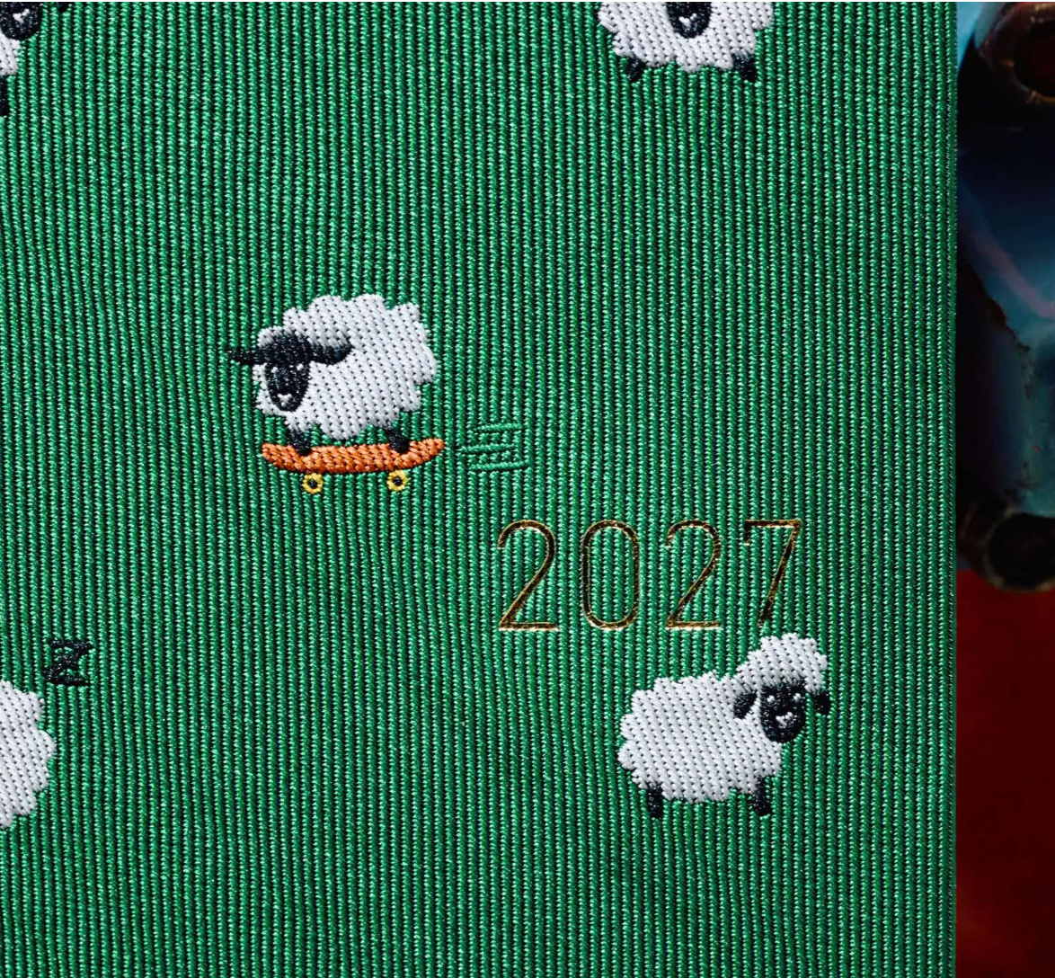 PREORDER: Hobonichi Techo 2027 HON Bow & Tie: Sheep Sheep Sheep