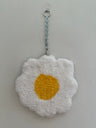 Flower Mug Rug Coaster | Tufted Wall Hanging | Handmade Fruit Accent Rug