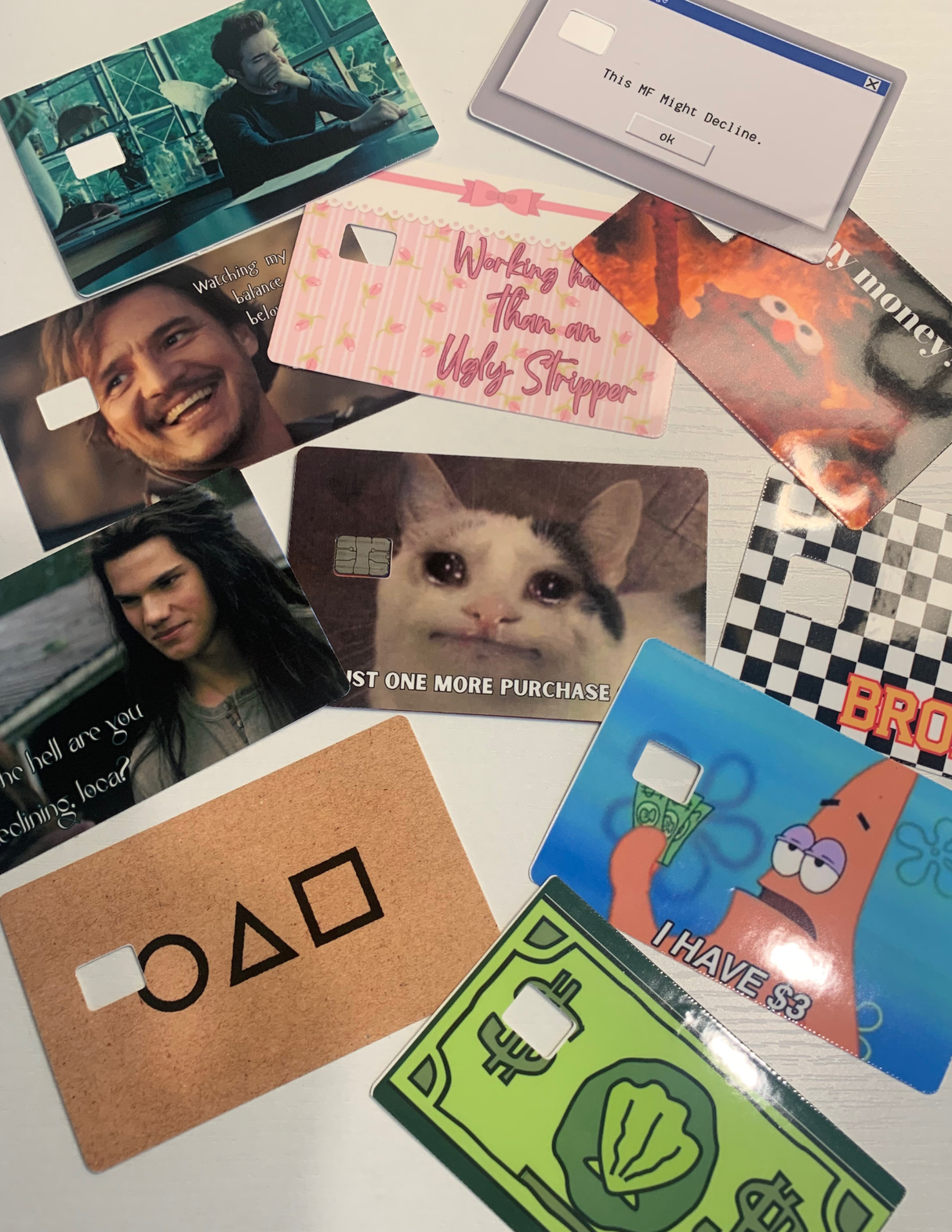 Pedro Pascal Credit Card Skin