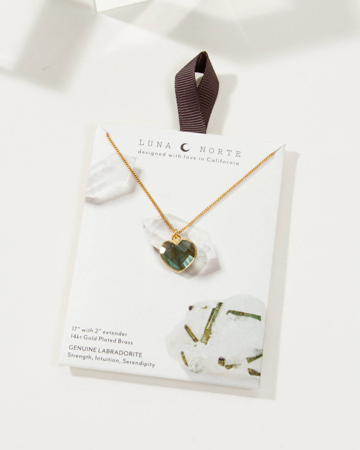 Conversation Heart Necklace - Labradorite