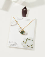 Conversation Heart Necklace - Labradorite