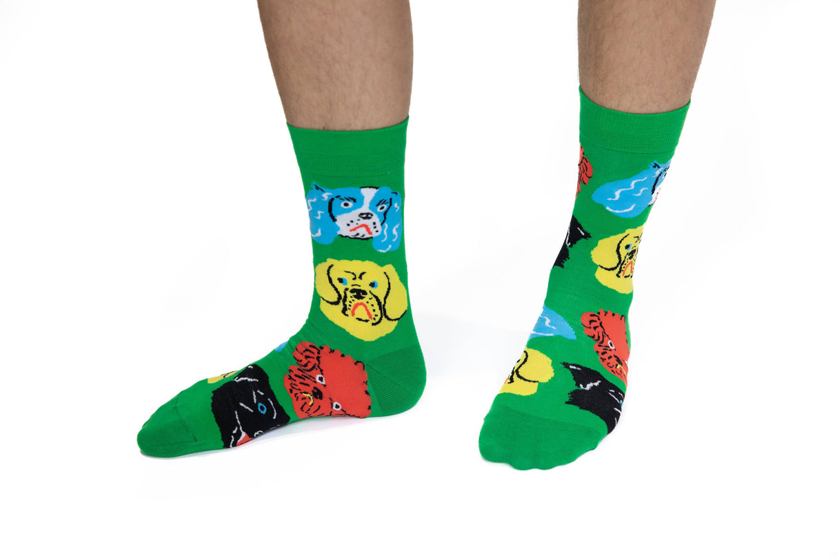 Kristina Micotti Dogs - Men's Crew Socks