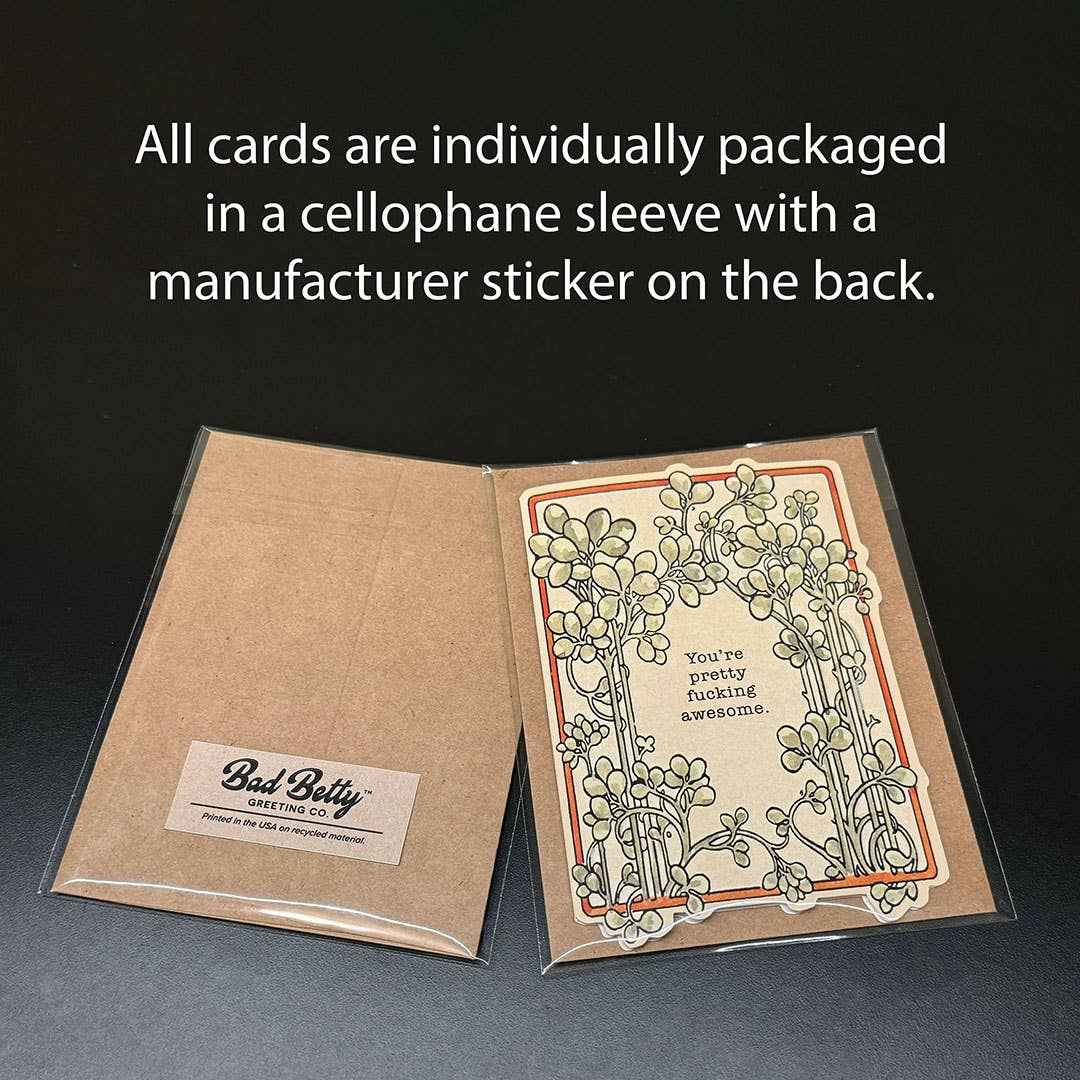 You Make This World a Less Shitty Place Valentine's Day Card