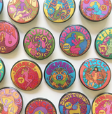 Zodiac Pinback Button