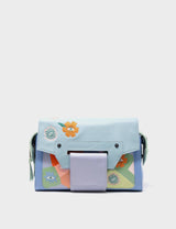 Cael Reversible Vista Blue Shoulder Bag - Camo Dreams Design