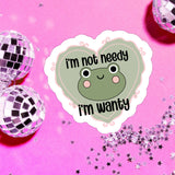 Frog Funny Relatable Spoiled Waterproof Vinyl Sticker
