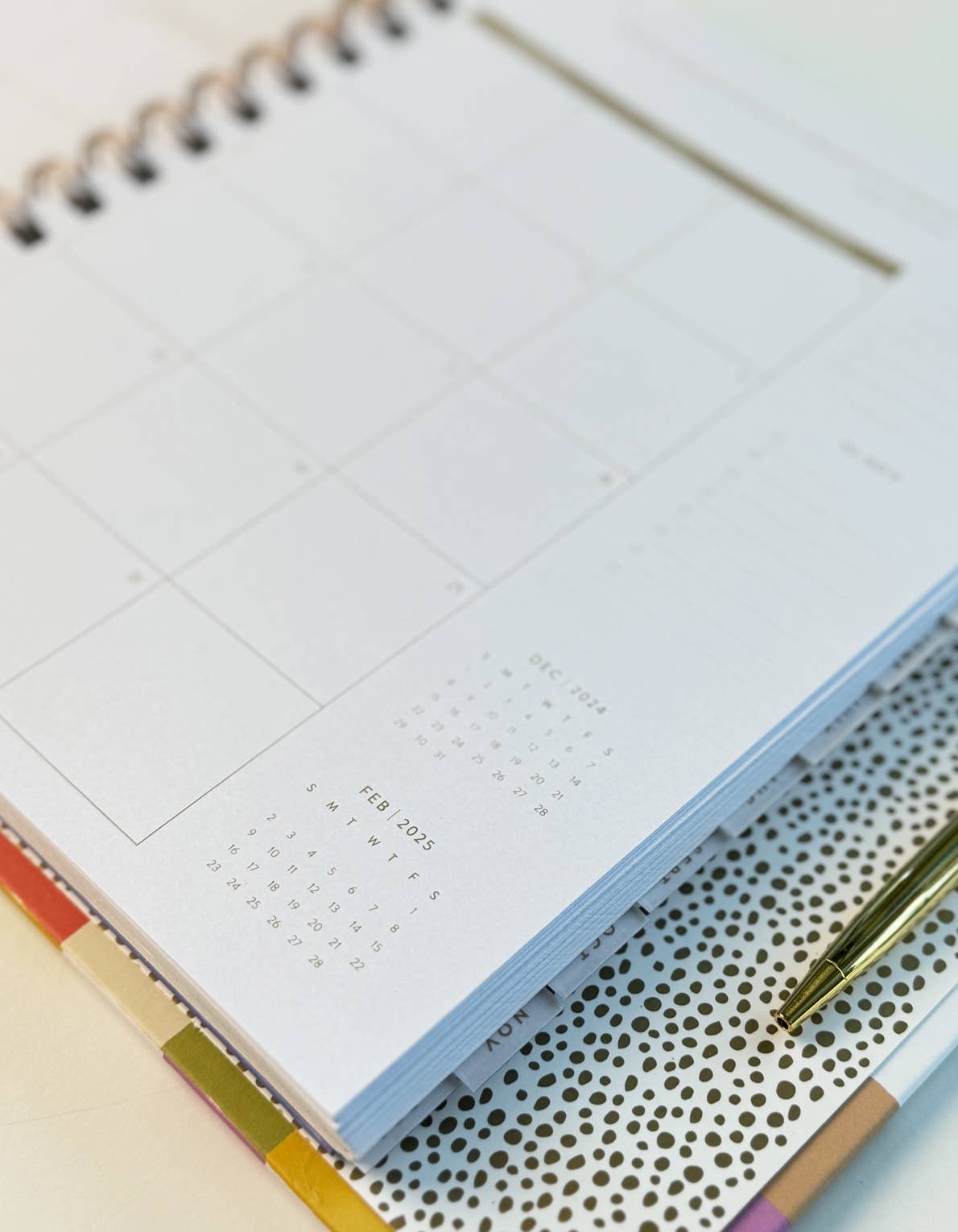 2025 Rainbow Waves Planner
