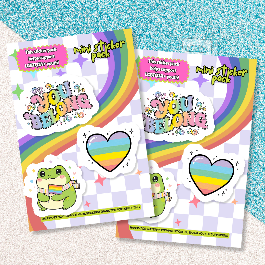 LGBTQIA+ Pride Charity Waterproof Vinyl Sticker Pack
