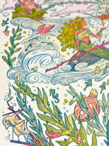 The Little Mermaid Riso Print