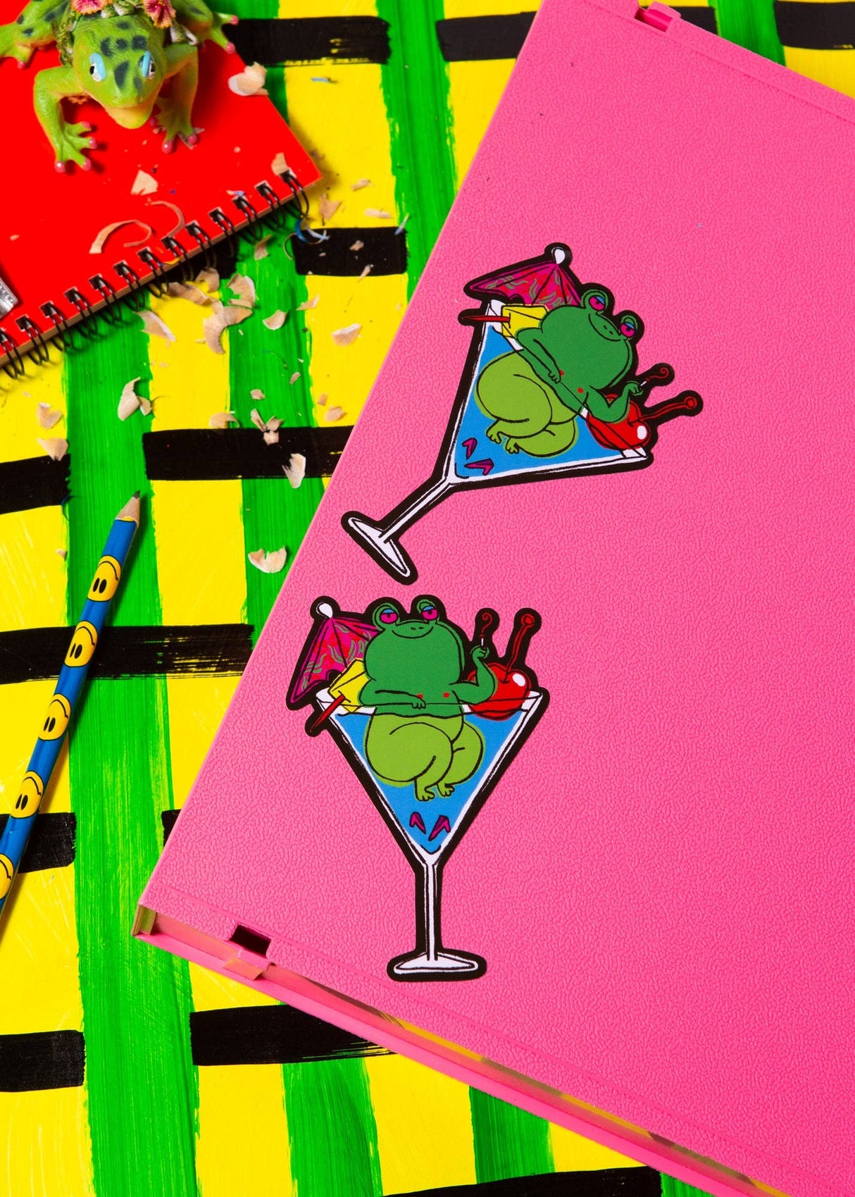 Happy Hour Frog Sticker