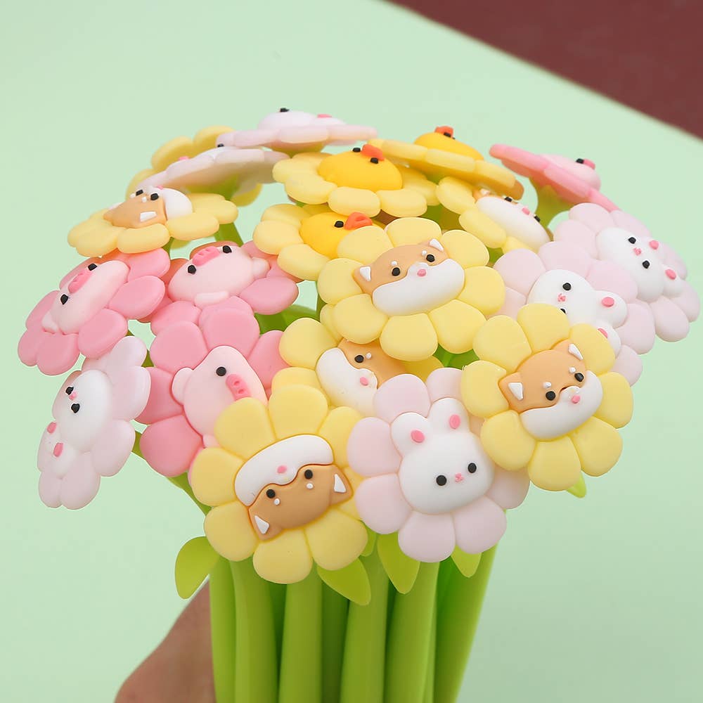 Flowering Animal Wiggle Gel Pens