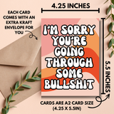 Sorry About the Bullshit Greeting Card