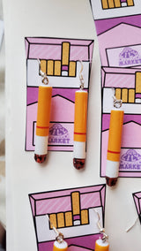 Cigarette Earrings