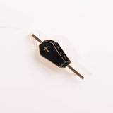 Coffin Hairpin 18k Gold Cloisonné