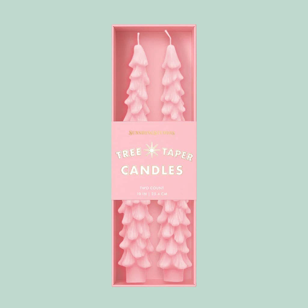 Tree Taper Candles | Pink