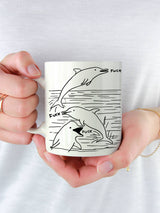 Dolphin Fuck Art Coffee Mug