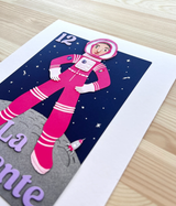 La Valiente, Loteria-Inspired Photo Print of Paper Art