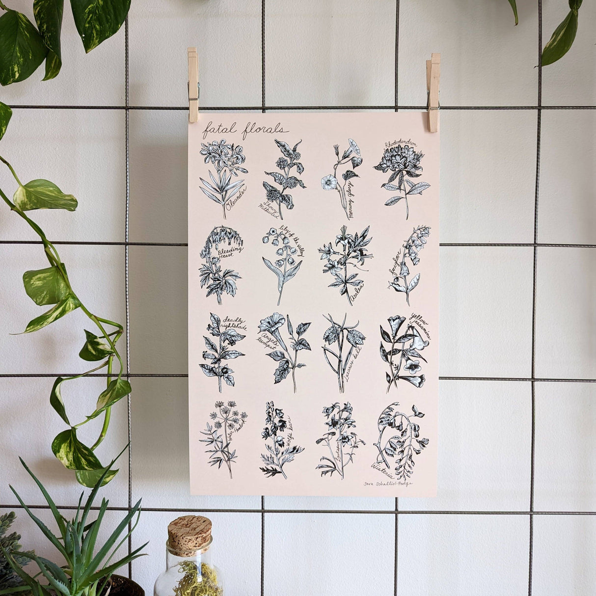 Fatal Florals Art Print