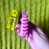 Wet Hair Sign Claw Clip