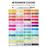 Dual-Tip Alcohol-Based Marker Set Of 48 With Coloring Book