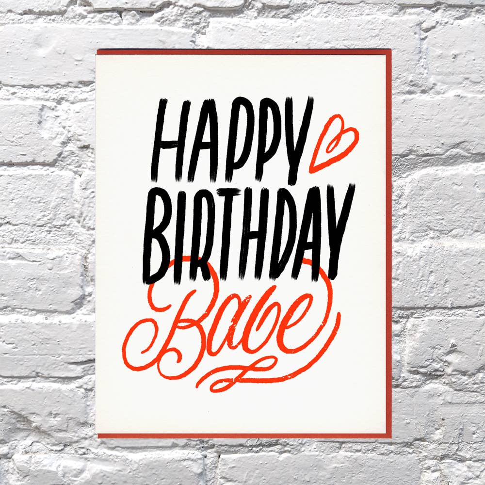 Birthday Babe Greeting Card