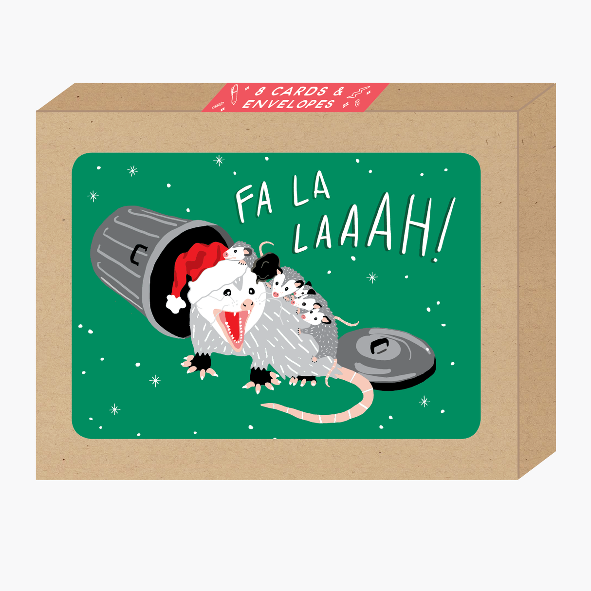 Fa La Possum Holiday Card