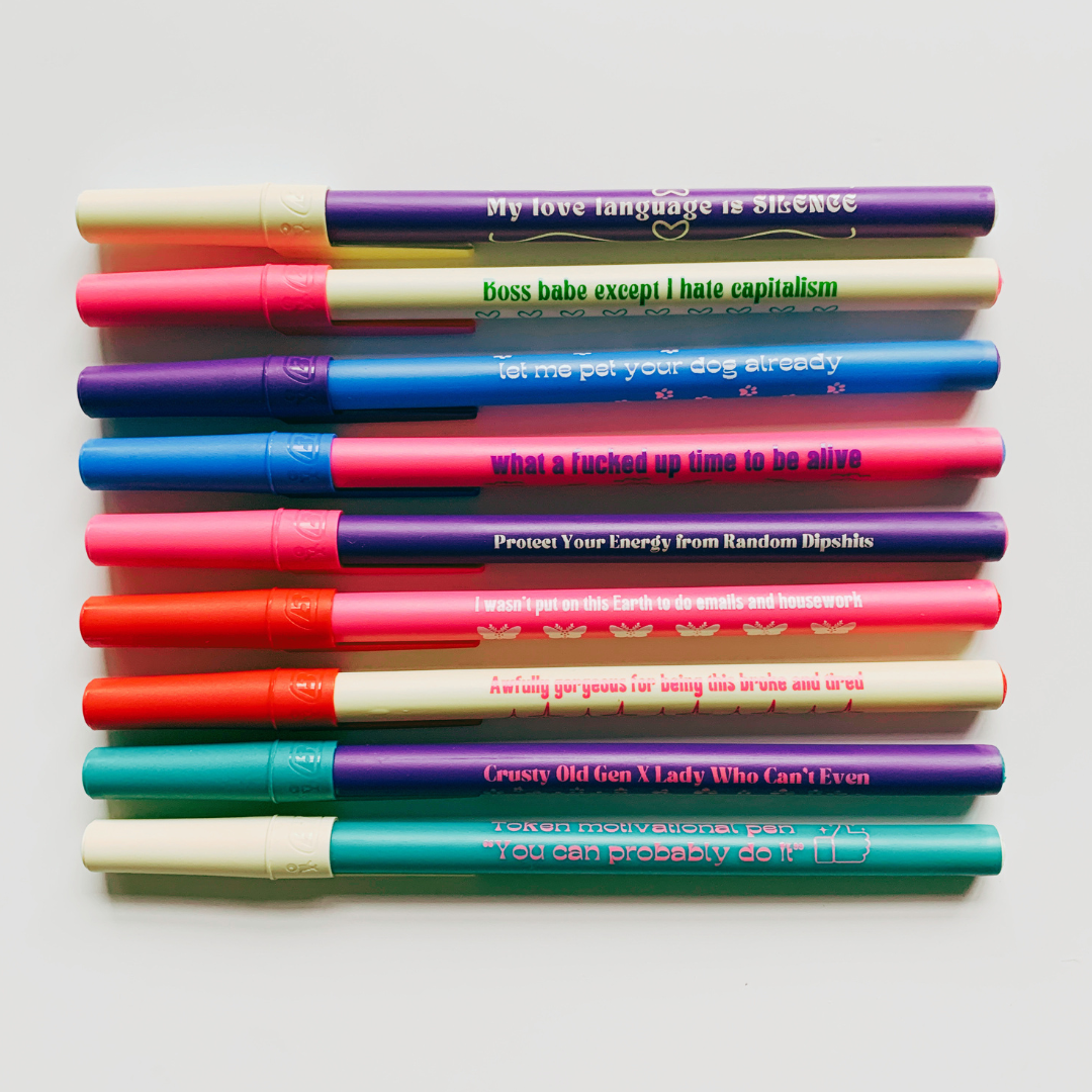 Protect Your Energy From Random Dipshits Ballpoint Pen
