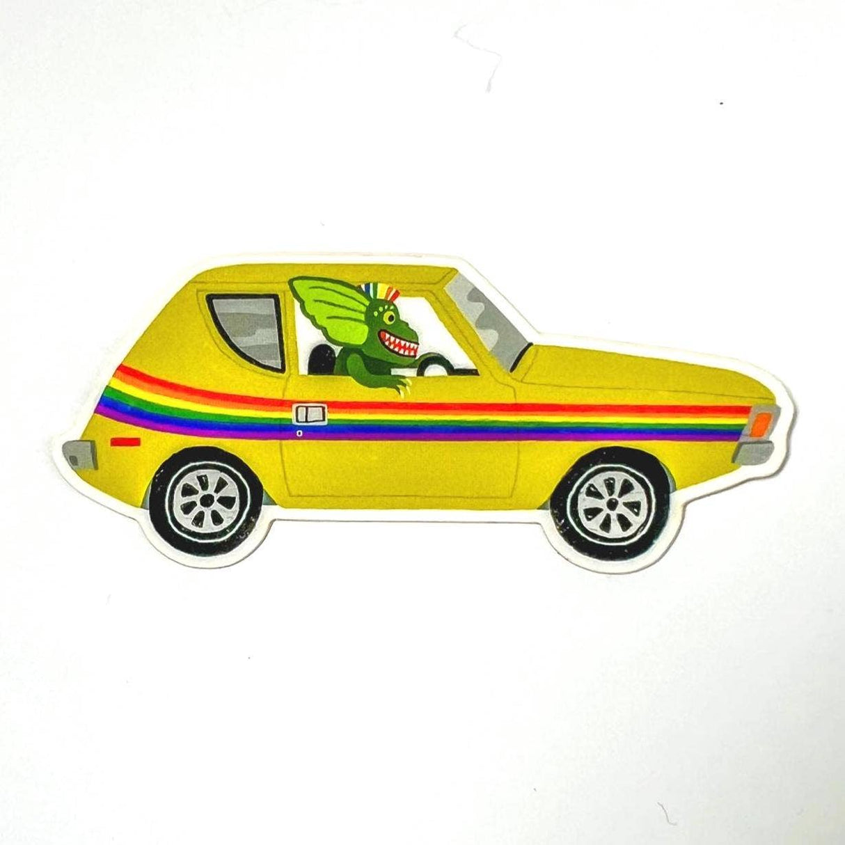 Gremlin Riding A Gremlin Sticker