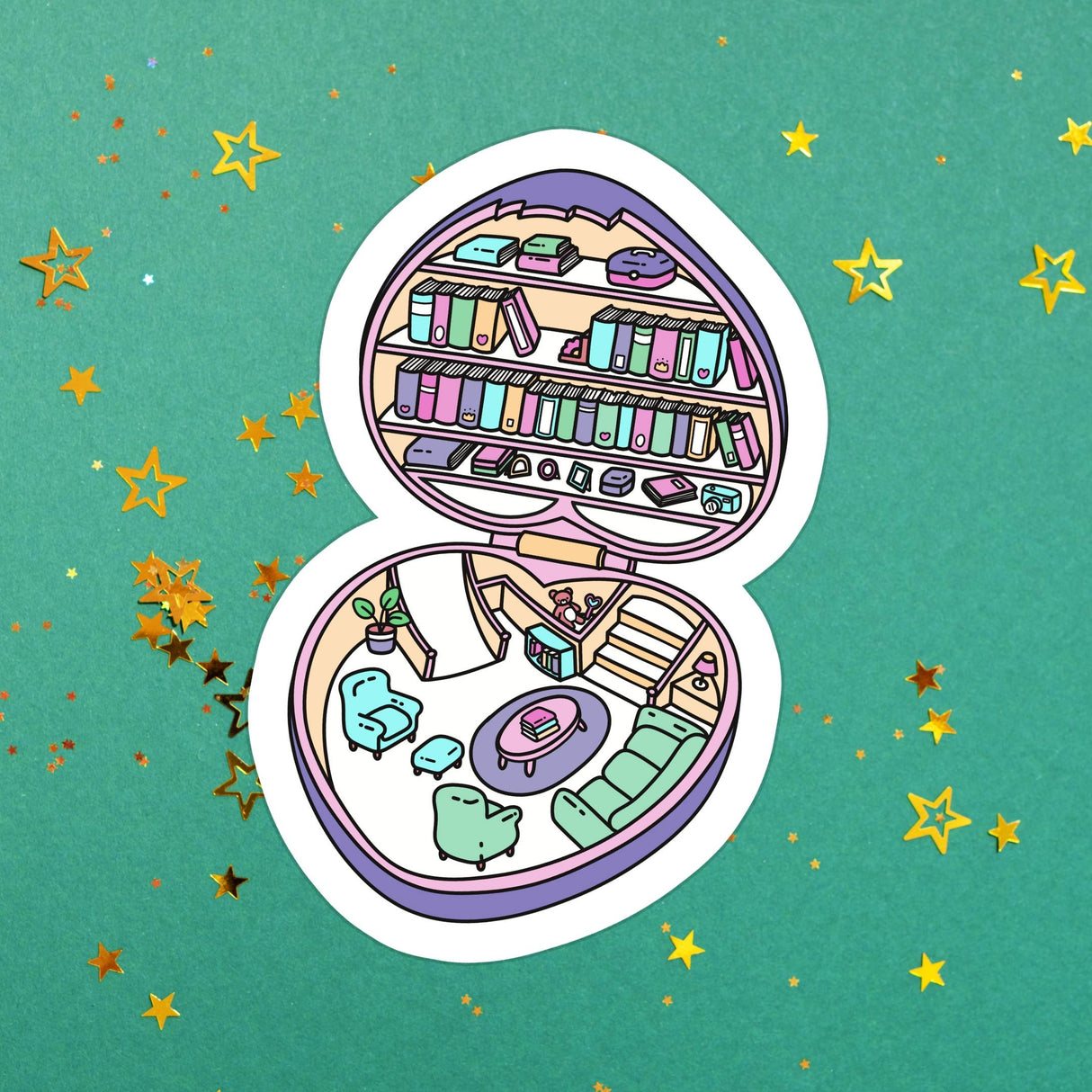 Bookish Books Book Bookstore Waterproof Vinyl Sticker