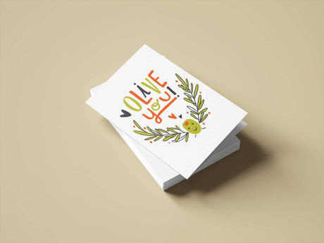 Olive You Card