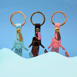 Leather Mermaid Key Fob