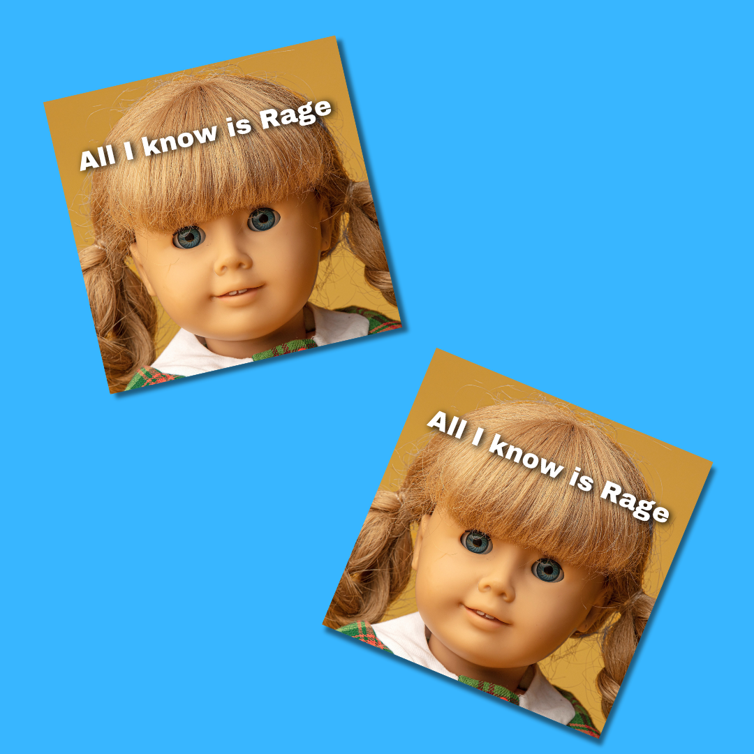 All I Know is Rage Vinyl Sticker