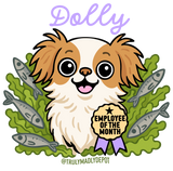 Dolly, Employee of the Month Vinyl Sticker
