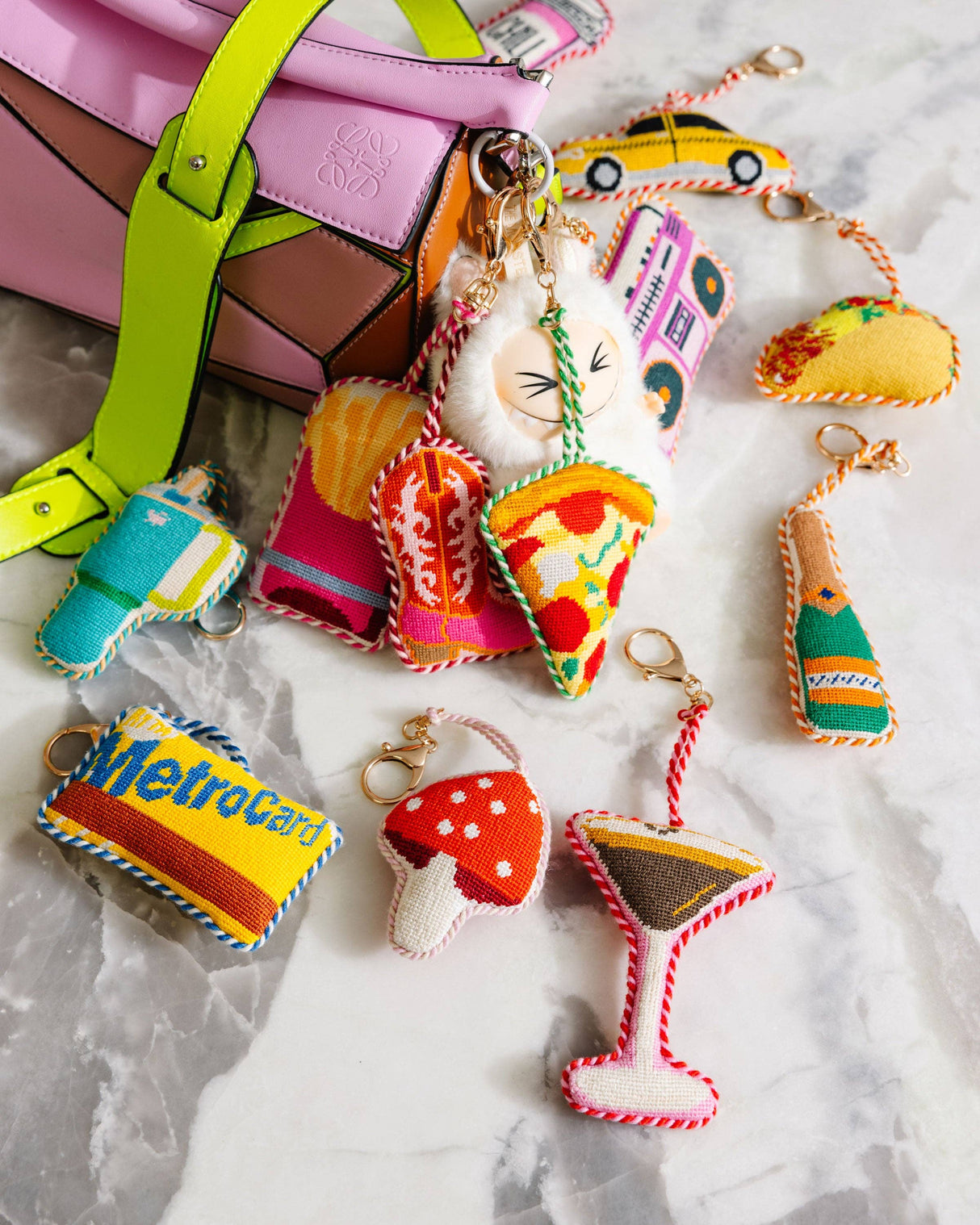Champagne Bottle - Bag Charm