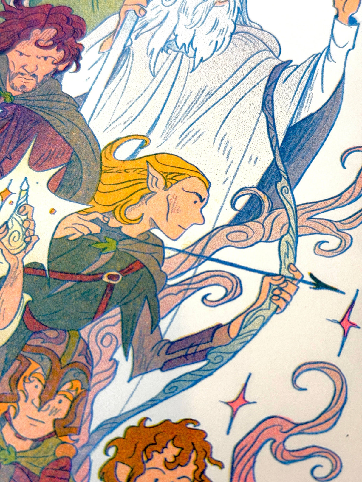 Return of the King, Lord of the Rings Small Riso Print.