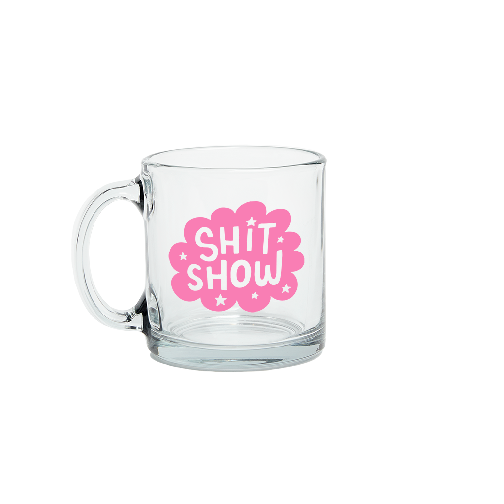 Exhale the Bullshit Glass Mug