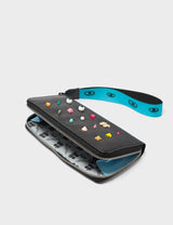 Francis Black Leather Wallet - Studs